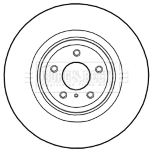 Brzdový kotúč BORG & BECK BBD5987S