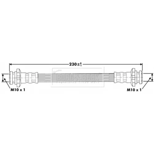 Brzdová hadica BORG & BECK BBH6883