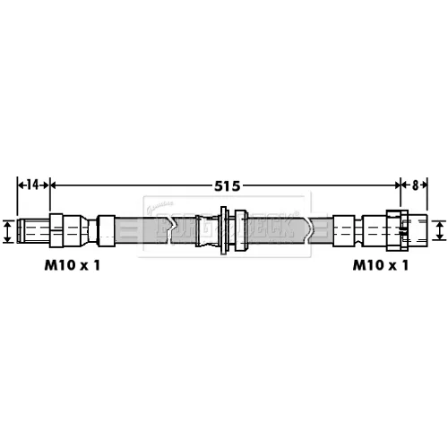 Brzdová hadica BORG & BECK BBH7396 - obr. 1