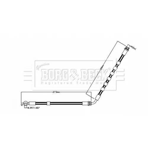 Brzdová hadica BORG & BECK BBH8852
