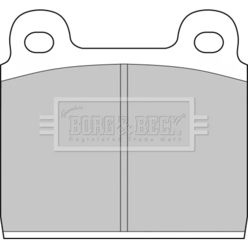 Sada brzdových platničiek kotúčovej brzdy BORG & BECK BBP1040