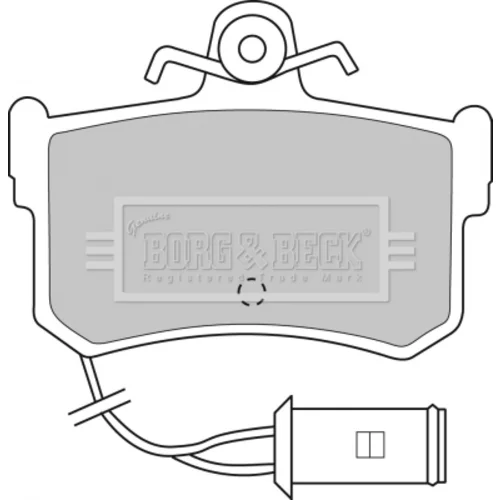 Sada brzdových platničiek kotúčovej brzdy BORG & BECK BBP1161