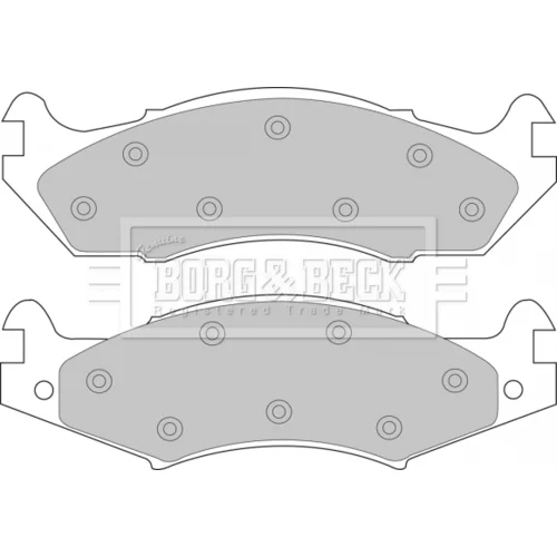 Sada brzdových platničiek kotúčovej brzdy BORG & BECK BBP1566