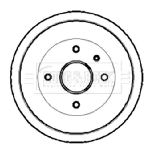 Brzdový bubon BORG & BECK BBR7005