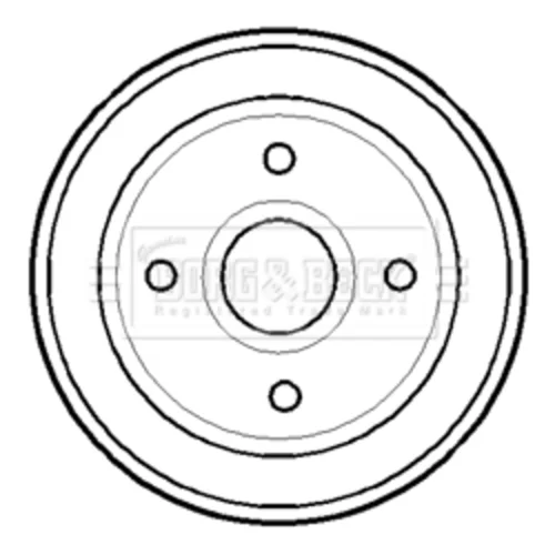 Brzdový bubon BORG & BECK BBR7115