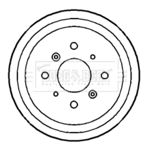 Brzdový bubon BORG & BECK BBR7175