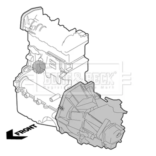 Uloženie motora BORG & BECK BEM3110 - obr. 1