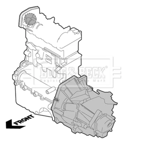 Uloženie motora BORG & BECK BEM4206 - obr. 1