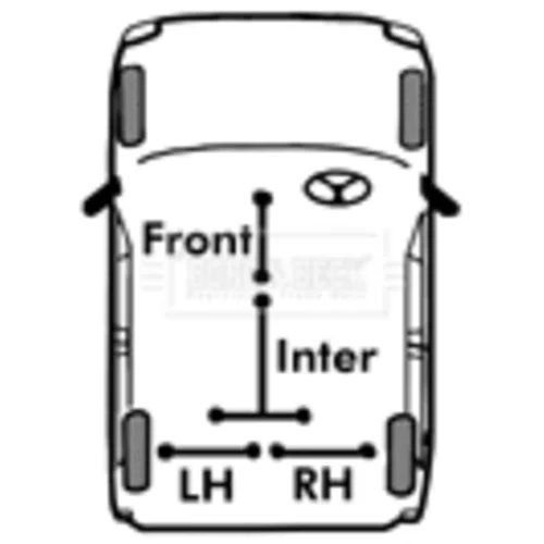 Ťažné lanko parkovacej brzdy BORG & BECK BKB1640 - obr. 1