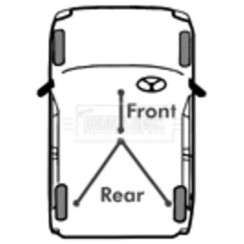 Ťažné lanko parkovacej brzdy BORG & BECK BKB2931 - obr. 1