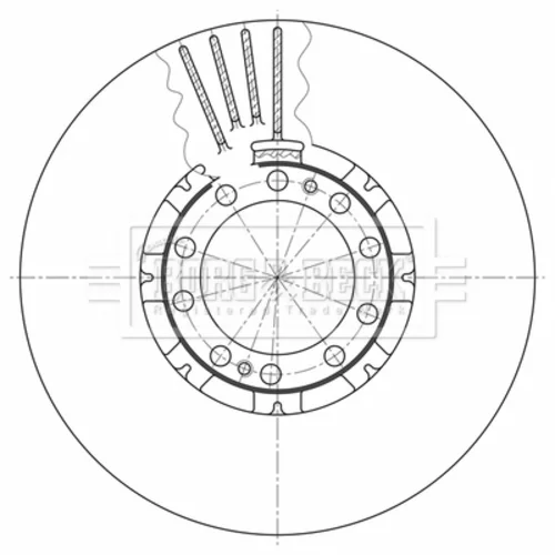 Brzdový kotúč BORG & BECK BBD32657