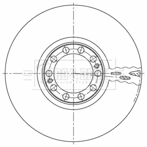 Brzdový kotúč BORG & BECK BBD32932