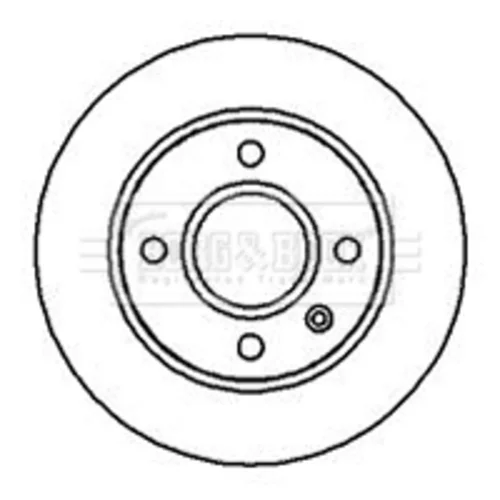 Brzdový kotúč BORG & BECK BBD4025 - obr. 1