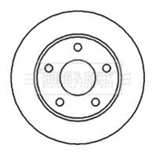 Brzdový kotúč BORG & BECK BBD4026