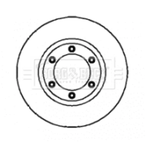 Brzdový kotúč BORG & BECK BBD4313 - obr. 1