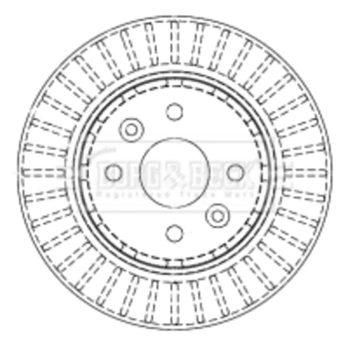 Brzdový kotúč BORG & BECK BBD4442