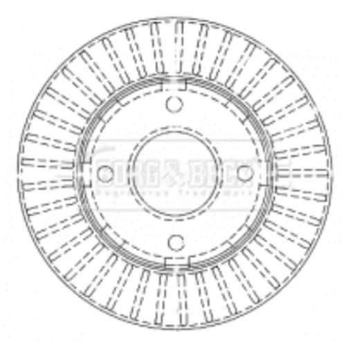 Brzdový kotúč BORG & BECK BBD4477