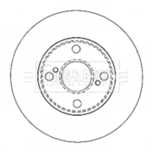 Brzdový kotúč BORG & BECK BBD4503