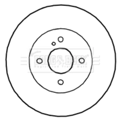 Brzdový kotúč BORG & BECK BBD4649