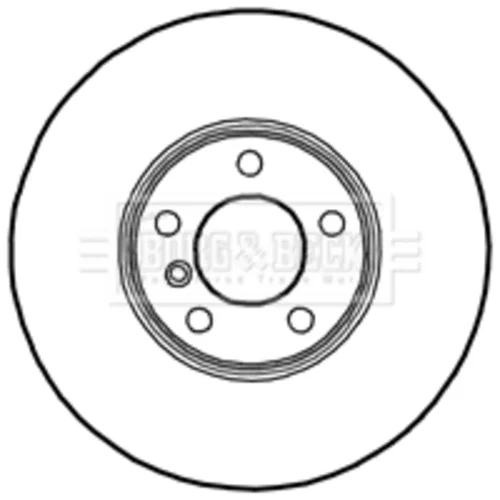 Brzdový kotúč BORG & BECK BBD4725 - obr. 1