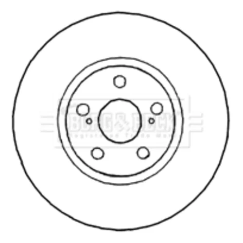 Brzdový kotúč BORG & BECK BBD4789