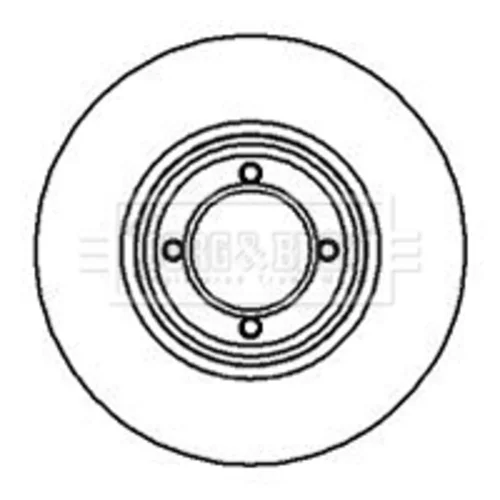 Brzdový kotúč BORG & BECK BBD4836