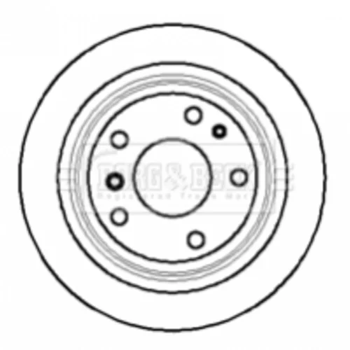 Brzdový kotúč BORG & BECK BBD5075