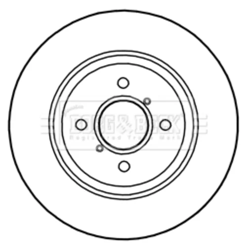 Brzdový kotúč BORG & BECK BBD5280
