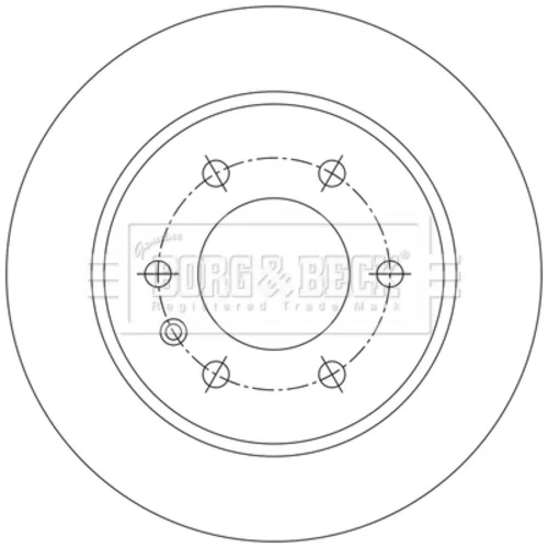 Brzdový kotúč BORG & BECK BBD5581 - obr. 1