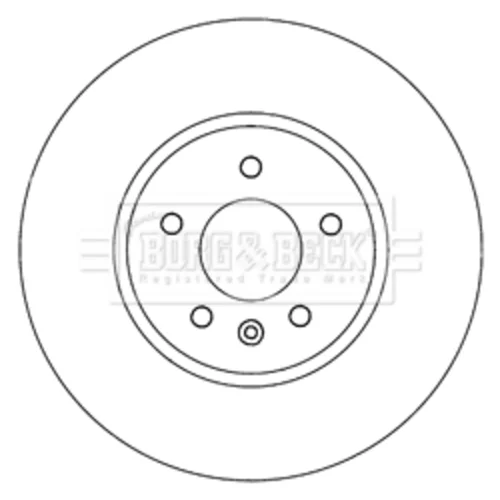 Brzdový kotúč BORG & BECK BBD6013S - obr. 1
