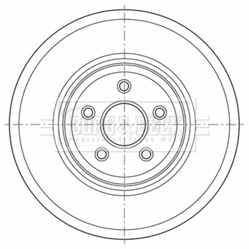 Brzdový kotúč BORG & BECK BBD6054S