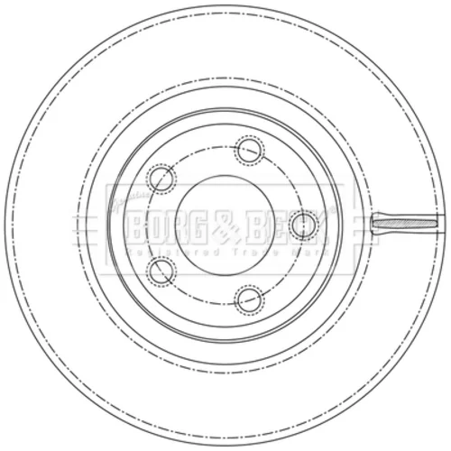 Brzdový kotúč BORG & BECK BBD6239S - obr. 1