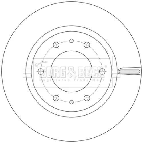 Brzdový kotúč BORG & BECK BBD6256S