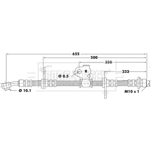 Brzdová hadica BORG & BECK BBH6199
