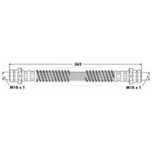 Brzdová hadica BORG & BECK BBH6332