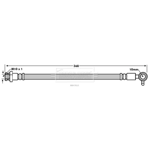 Brzdová hadica BORG & BECK BBH7810