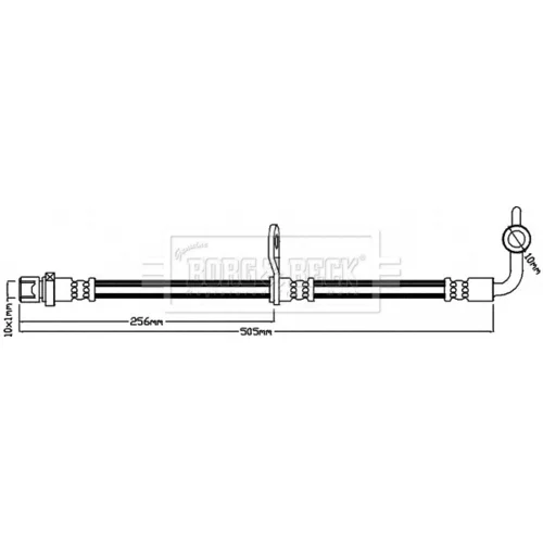 Brzdová hadica BORG & BECK BBH8203