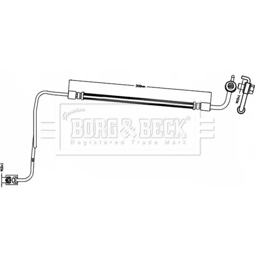 Brzdová hadica BORG & BECK BBH8494