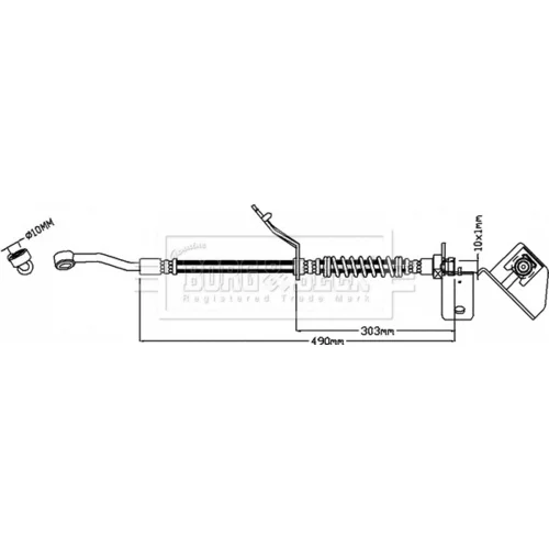 Brzdová hadica BORG & BECK BBH8577