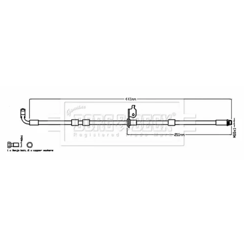 Brzdová hadica BORG & BECK BBH8782