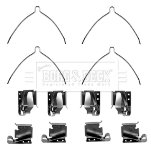 Sada príslušenstva obloženia kotúčovej brzdy BORG & BECK BBK1454