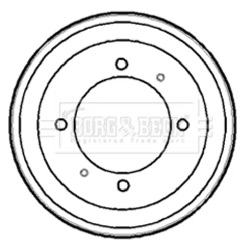 Brzdový bubon BORG & BECK BBR7153