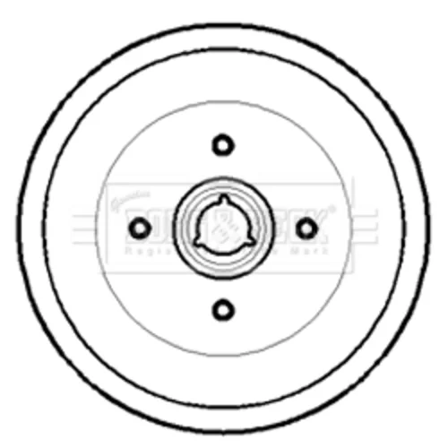 Brzdový bubon BORG & BECK BBR7172