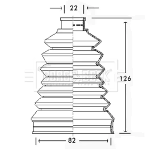 Manžeta hnacieho hriadeľa - opravná sada BORG & BECK BCB2319