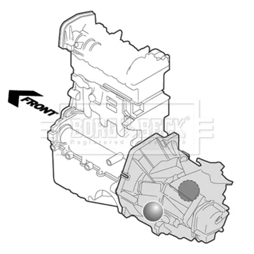 Uloženie motora BORG & BECK BEM3175 - obr. 1