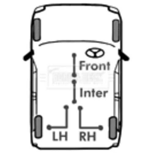 Ťažné lanko parkovacej brzdy BORG & BECK BKB1893 - obr. 1