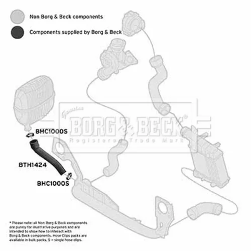 Hadica plniaceho vzduchu BTH1424 (BORG & BECK) - obr. 1