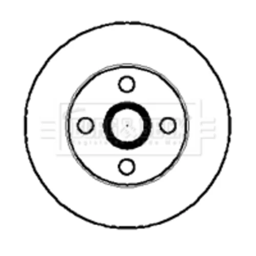 Brzdový kotúč BORG & BECK BBD4013