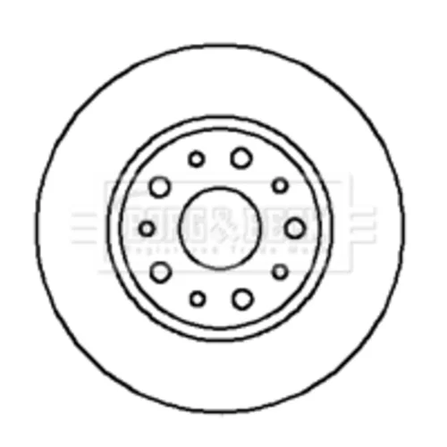 Brzdový kotúč BORG & BECK BBD4181