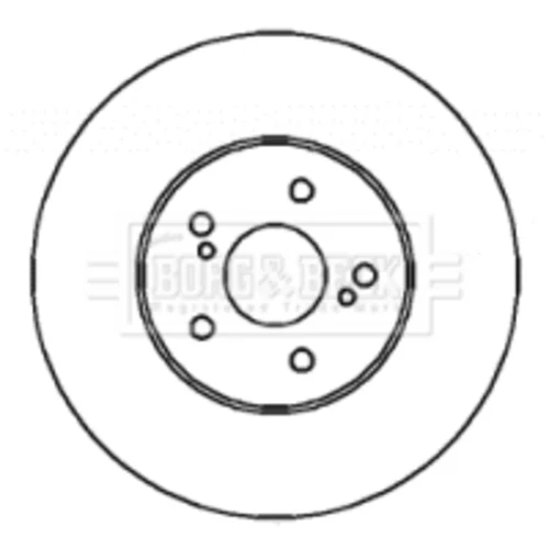 Brzdový kotúč BORG & BECK BBD4326